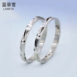 S925 Stříbrné šperky Módní CNC Car Flower Tail Ring zefektivnil Vynikající japonské a korejské šperky