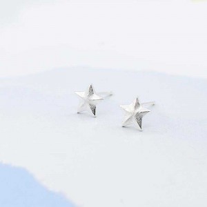 S925 stříbrné ucho šperky hvězda broušení ucho nehty jednoduché malé šperky